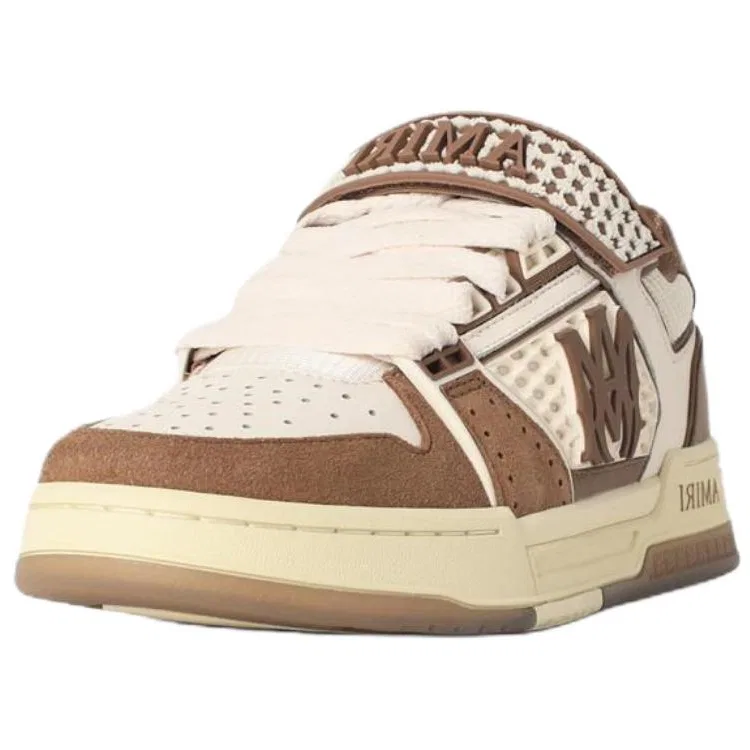 Кроссовки кожаные AMIRI Ma Skyline Leather Low Brown — фото 4