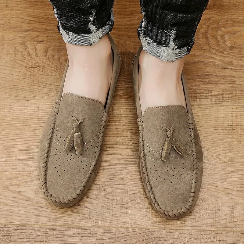 Лоферы мужские TAYGUM Khaki — фото 4