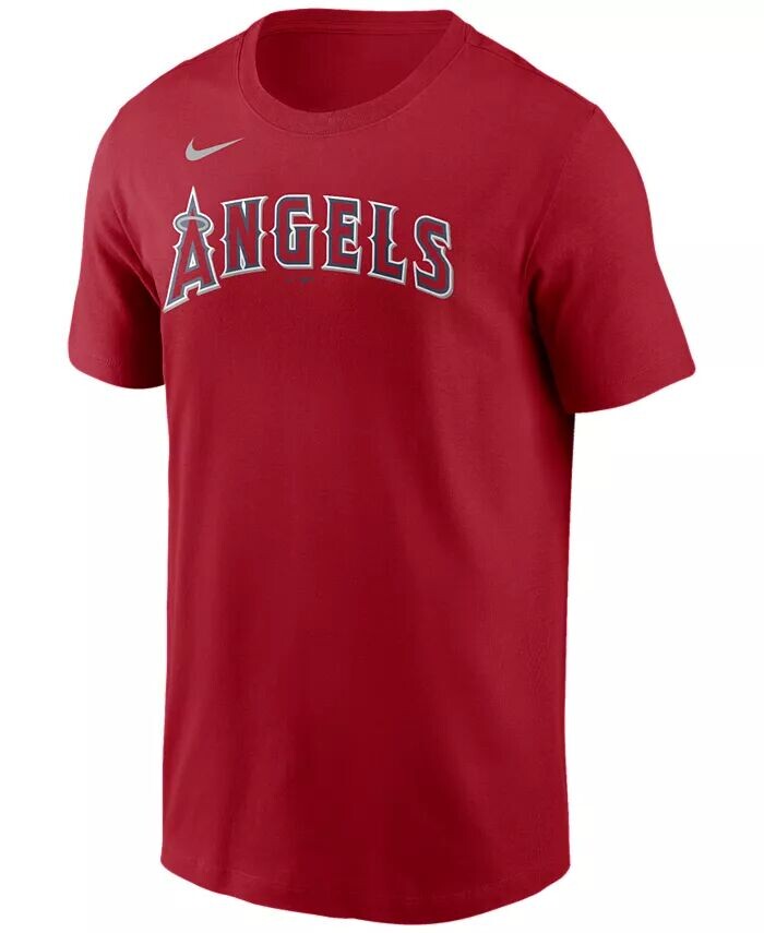

Мужская футболка с надписью Los Angeles Angels и логотипом-галочкой Nike