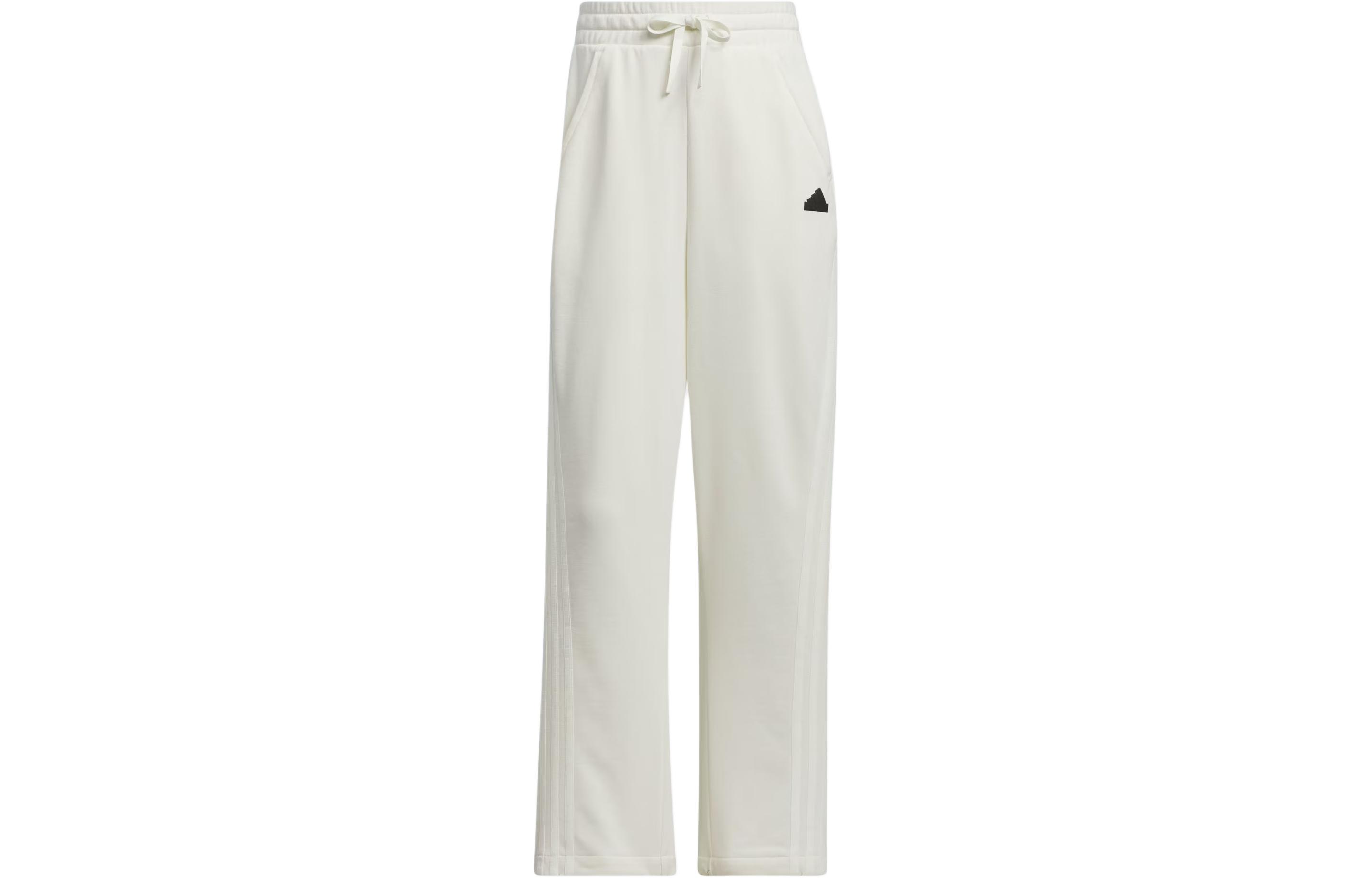 

Танцевальные французские джоггеры из велюра Вязаные спортивные штаны Женские Adidas, белый