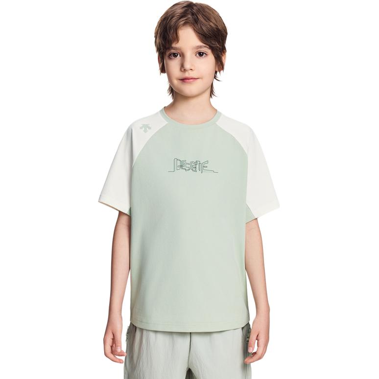 Детская футболка Quick Dry Movewear Kids DESCENTE, Cr-Egret — фото 3