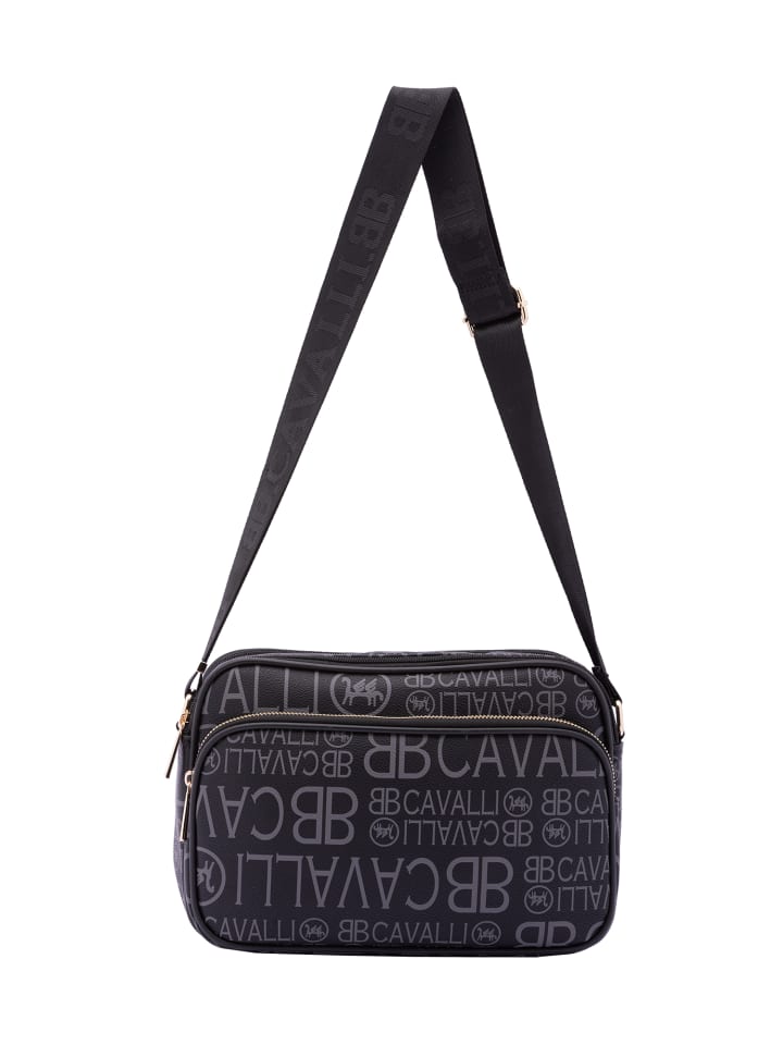 

Наплечная сумка B Cavalli B, цвет black and black
