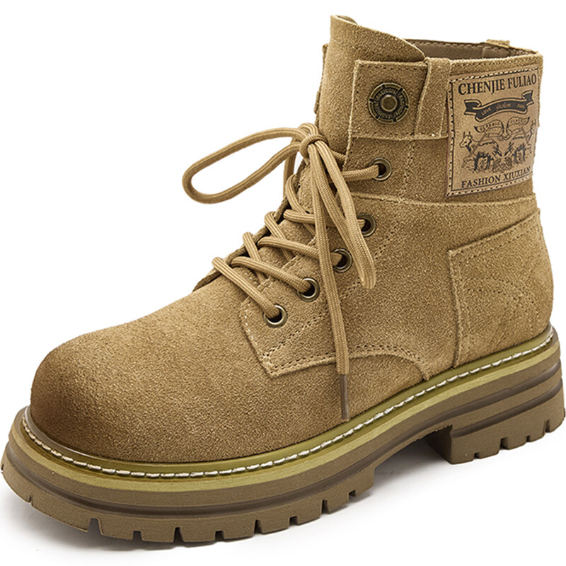 

Ботинки Martin Boot женские Zhengran, хаки