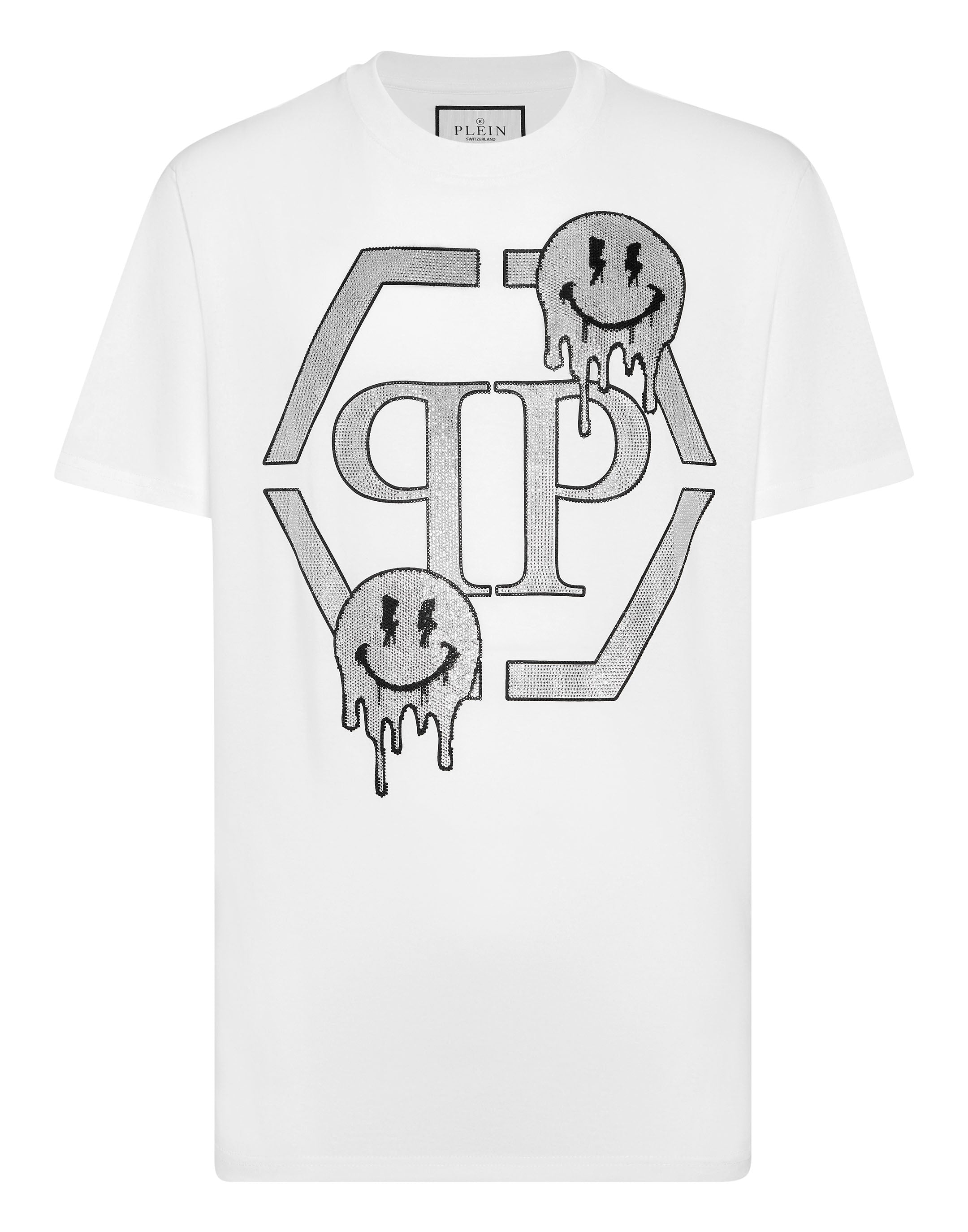 

Футболка с круглым вырезом SS Smile PHILIPP PLEIN, белый