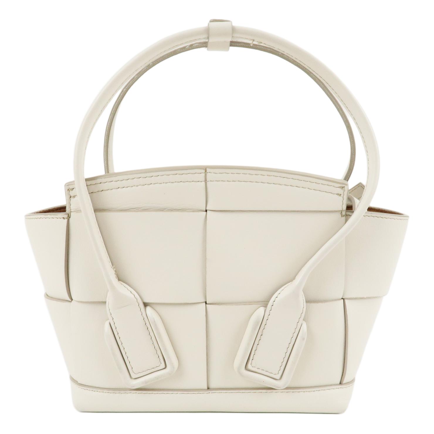 Кожаная мини-сумка через плечо с одним ремнем унисекс белая Bottega Veneta, Set (Bag+Dust Bag) — фото 4