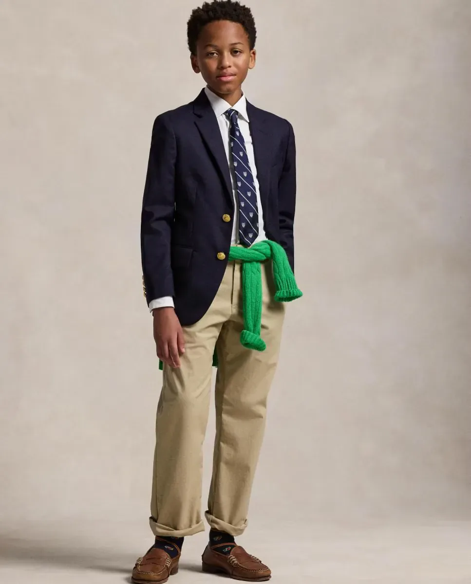 Рубашка для мальчика из хлопка Polo Ralph Lauren, белый — фото 2