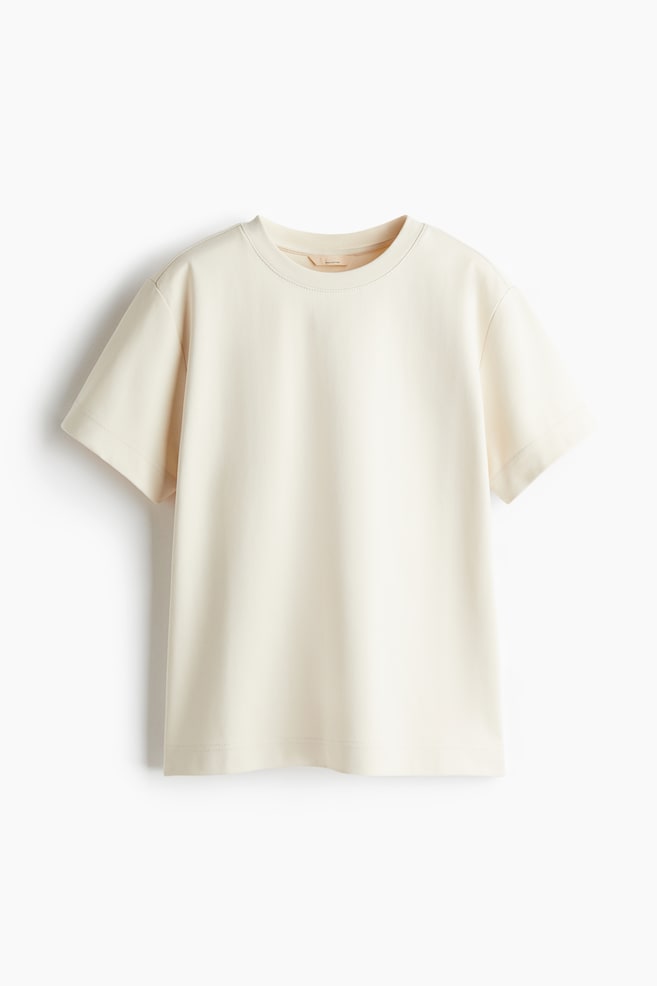 

Футболка из хлопка пима H&M, бежевый