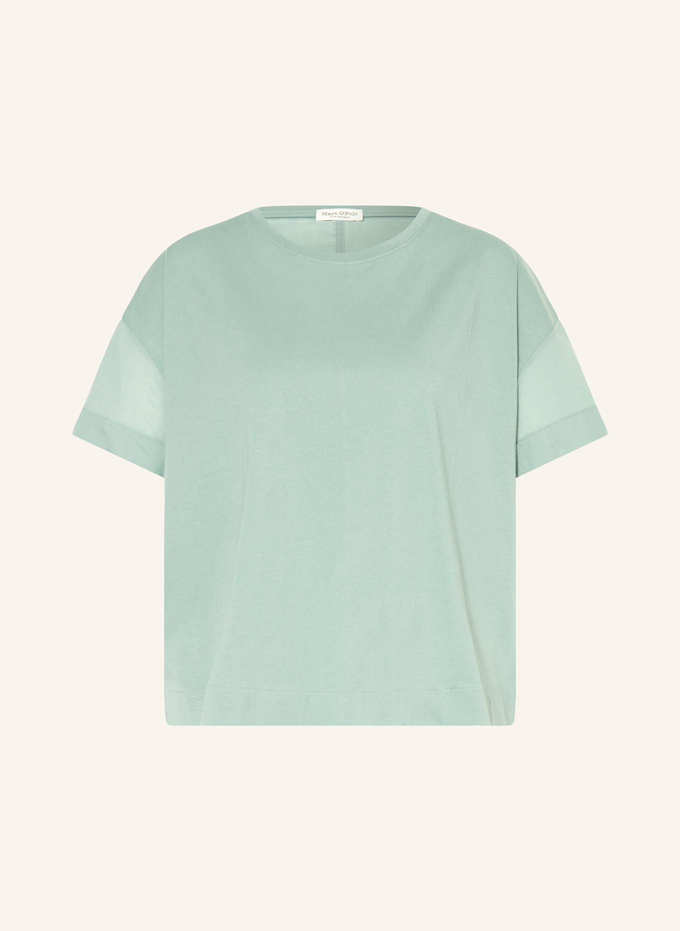 

Футболка из микса материалов Marc O'Polo, зеленый