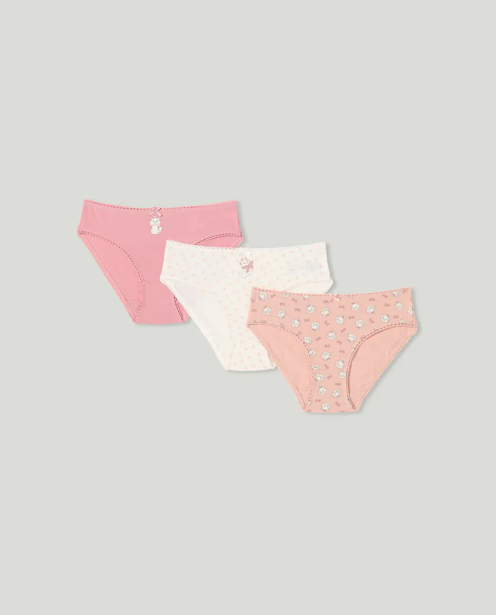 

Комплект из трех трусиков для девочек Cotton Juice, розовый