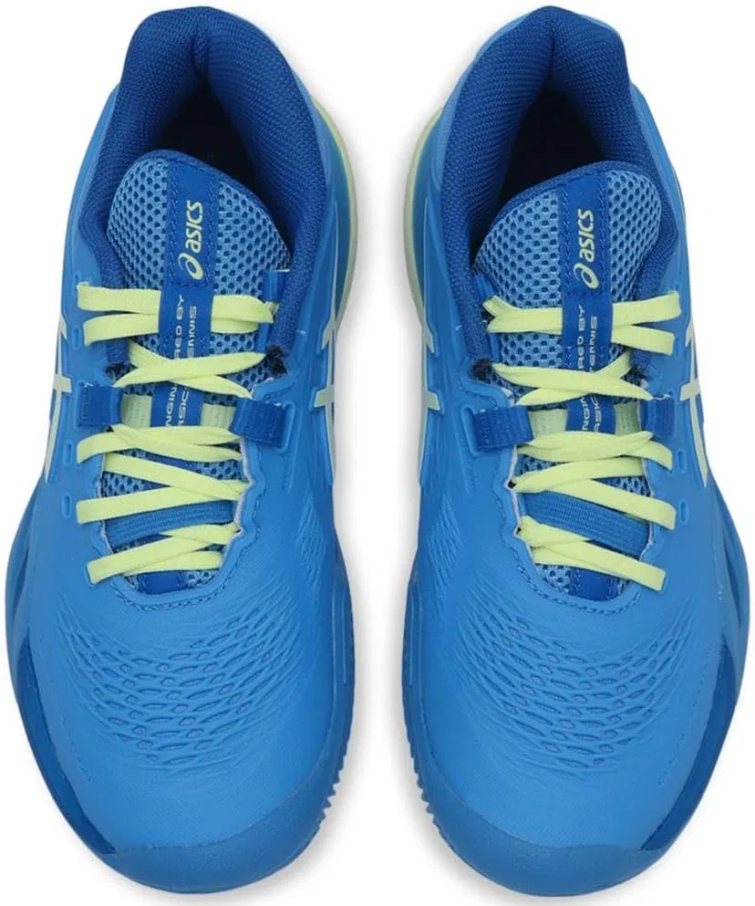 Кроссовки теннисные ASICS, Blue Coast Huddle Yellow — фото 3