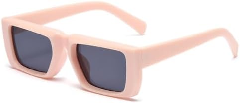 

Солнцезащитные очки 2026 года, маленькие прямоугольные, серебристые, для женщин, модные панк-очки, трендовые очки в стиле стимпанк, винтажные зеленые очки для мужчин MTZJH, C8-powder