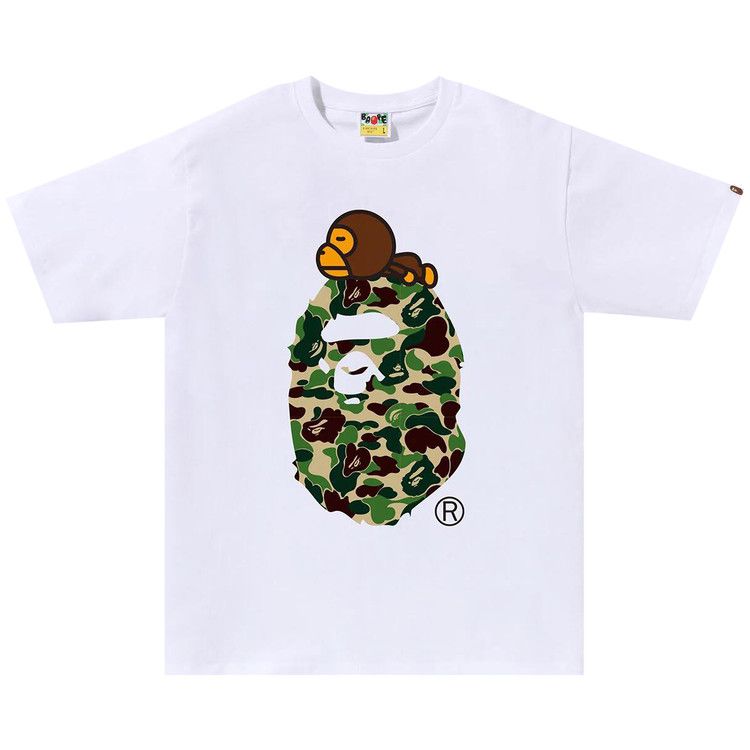 

Футболка BAPE ABC Camo Milo On Big Ape Tee, White/Green