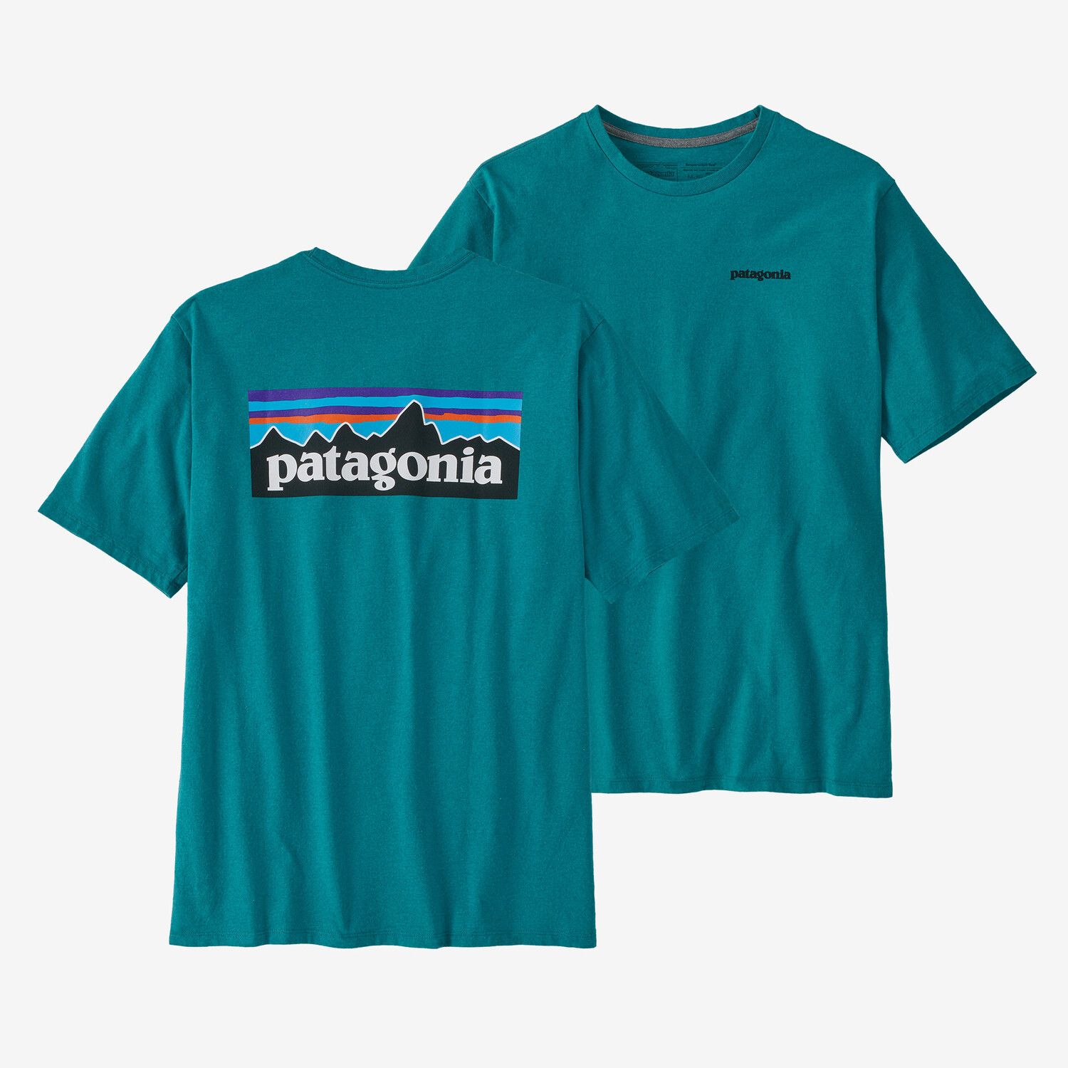 

Мужская футболка с логотипом P-6 Responsibili Patagonia, цвет Belay Blue