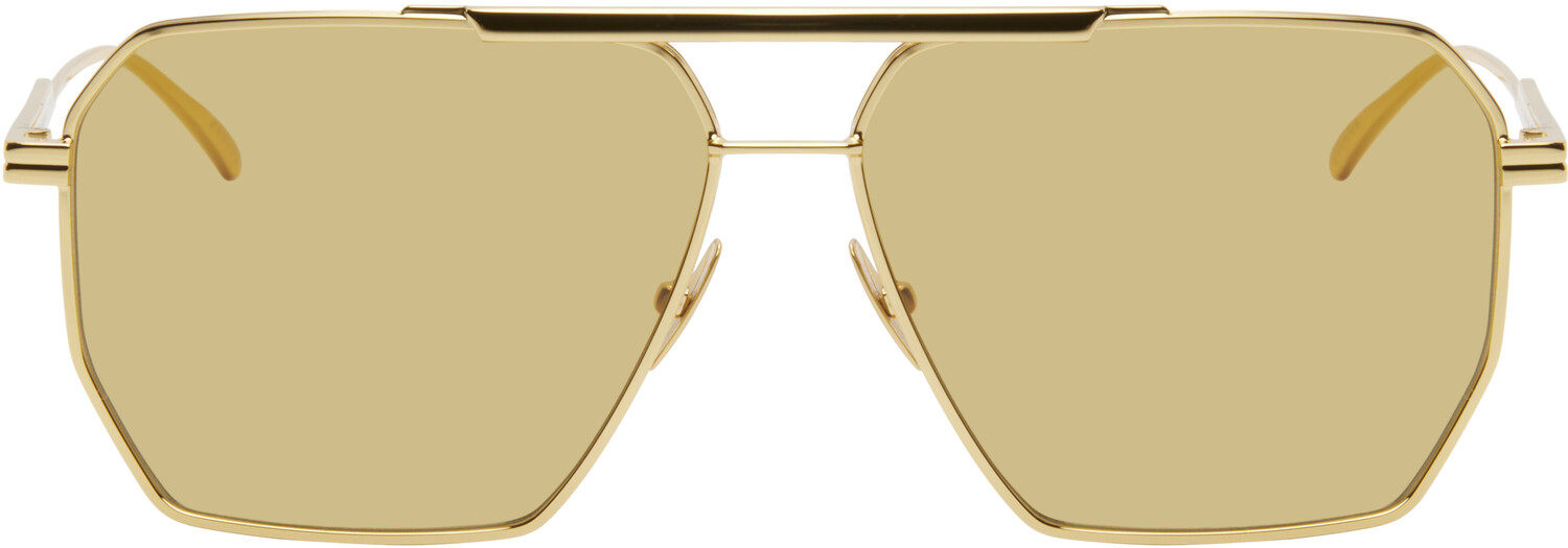 

Солнцезащитные очки Navigator Minimalist Gold Light Ribbon Metal Bottega Veneta