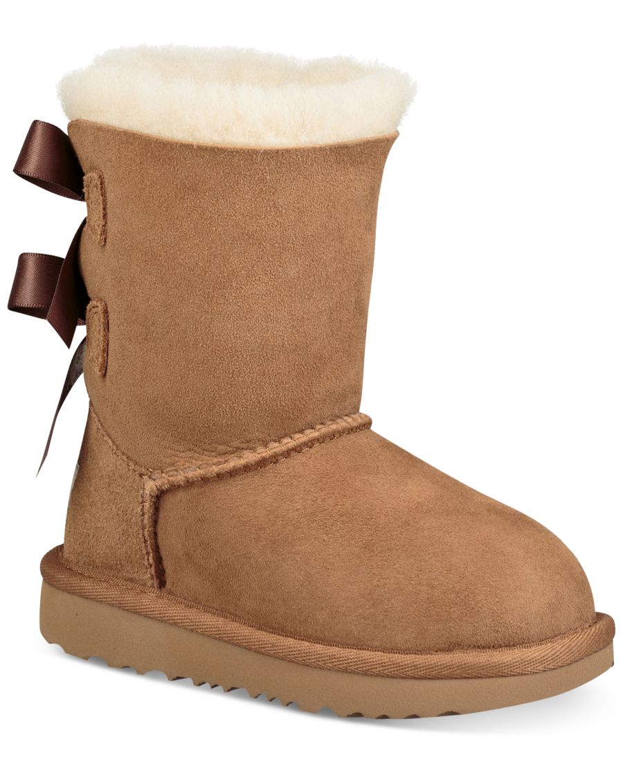 

Детские ботинки Bailey Bow II для малышей UGG, Chestnut