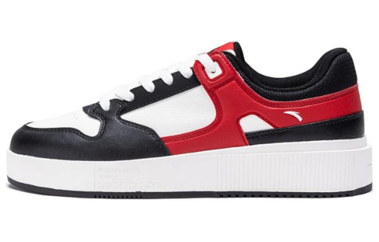 

ANTA Slip Resistant Shock Absorbers Low top Skateboard Shoes Men's Black Red