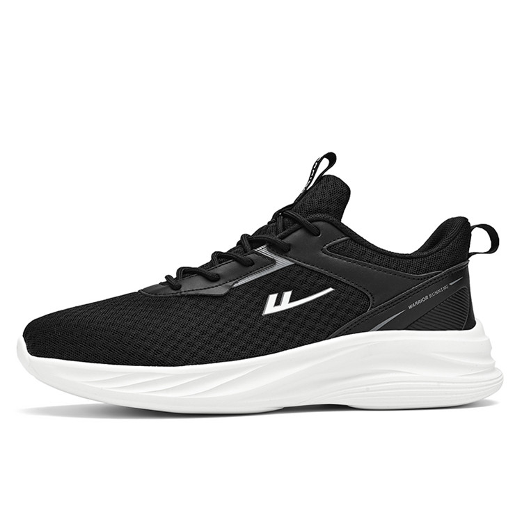 

WARRIOR Амортизирующие дышащие легкие низкие кеды унисекс черные, цвет Black