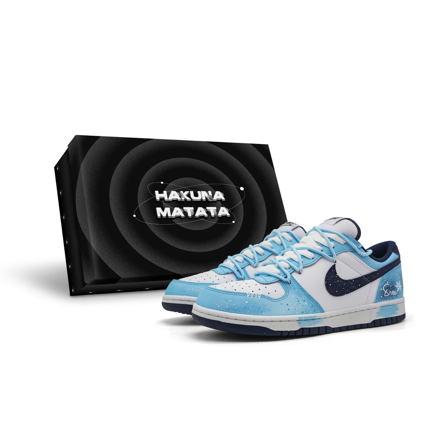 

Большой Gu Qinhan коробка в комплекте устойчивый к истиранию дышащий низкий верх скейтборд обувь Unisex белый Nike, синий белый H-BOX