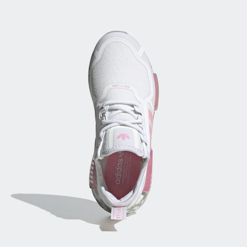 Детские кроссовки adidas Originals мальчики Nmdr1 J, белый/розовый/светло-розовый — фото 2
