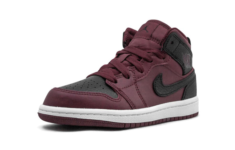 Кроссовки Jordan 1 Mid BP Team Red Black — фото 4