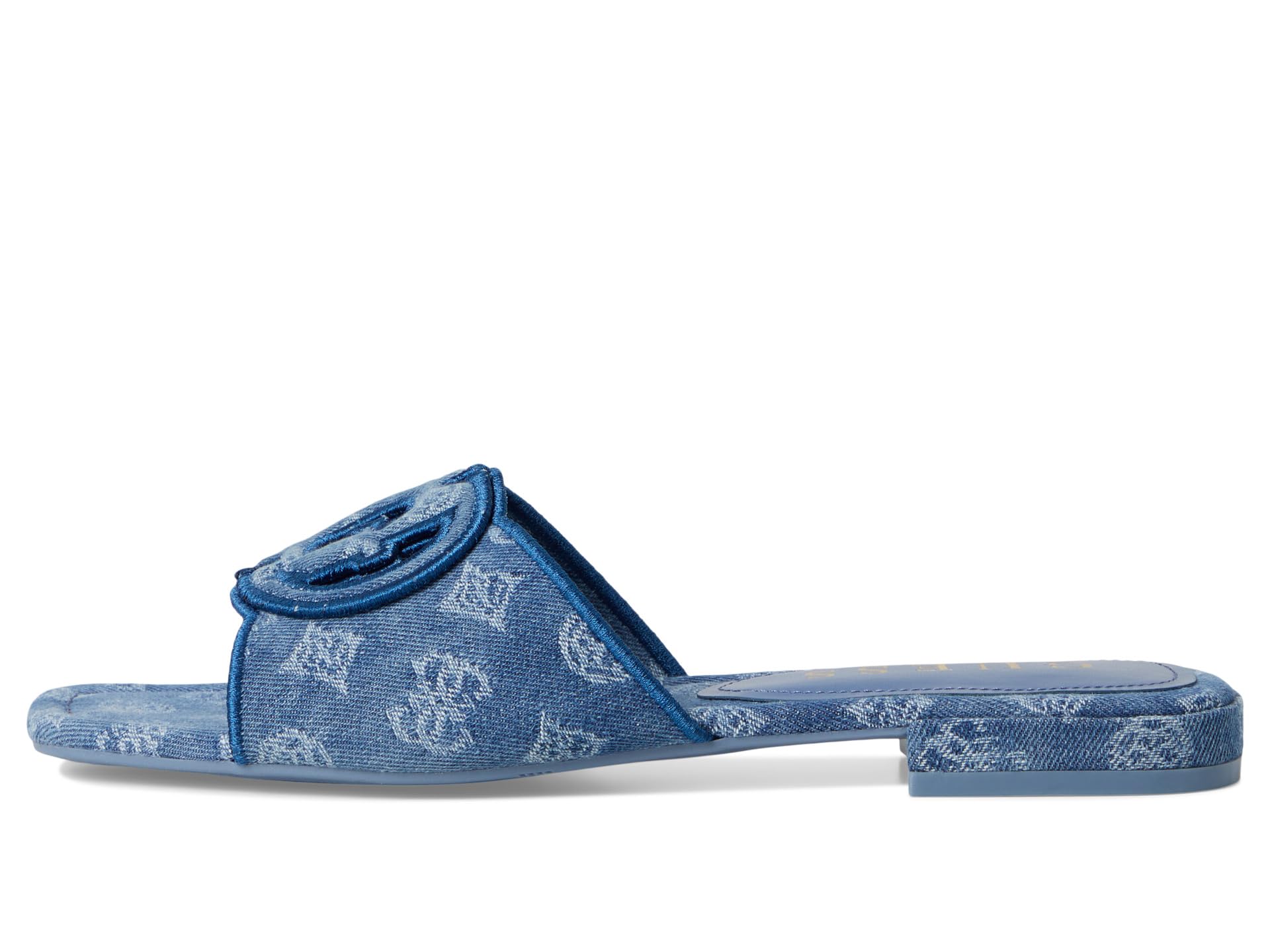Сандалии GUESS Tarishae, цвет Medium Blue Denim/White Logo — фото 4