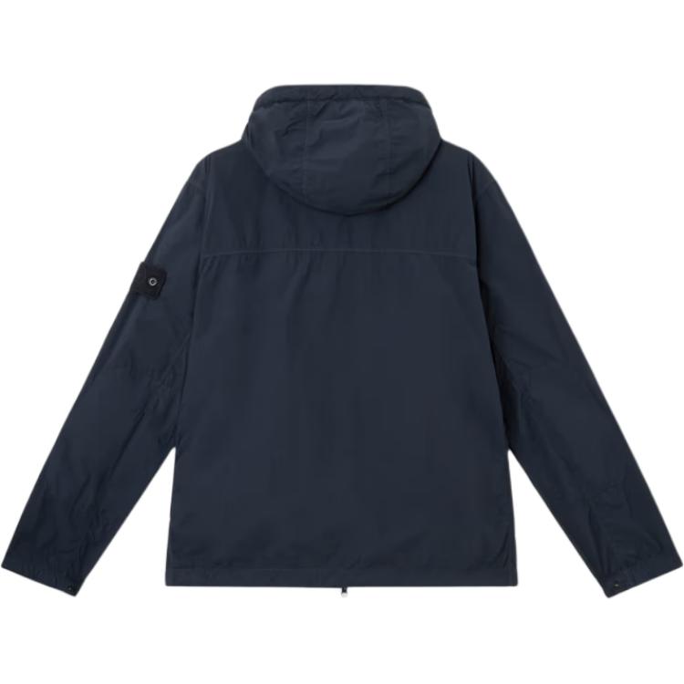 STONE ISLAND Застёгивающаяся на молнию толстовка с капюшоном, Marine Blue — фото 3