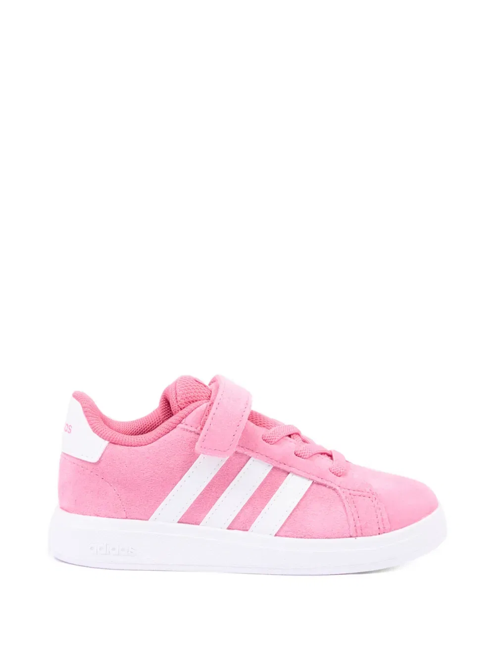 Кроссовки с полосками на ремешках Adidas Kids, розовый — фото 2