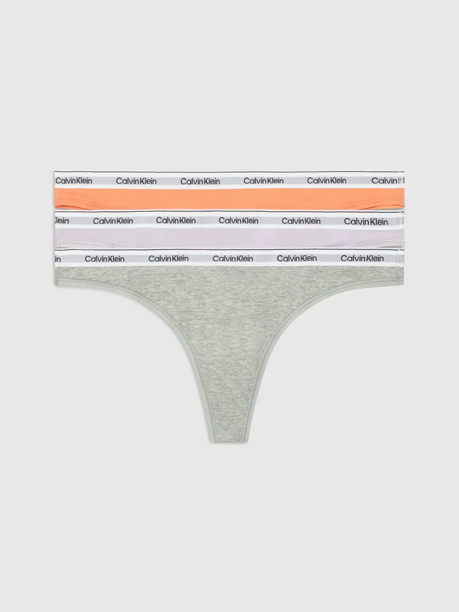 

Calvin Klein Underwear String "3 PACK THONG (LOW-RISE)" (3 шт. в упаковке, 3 шт. в упаковке), с поясом с логотипом, синий