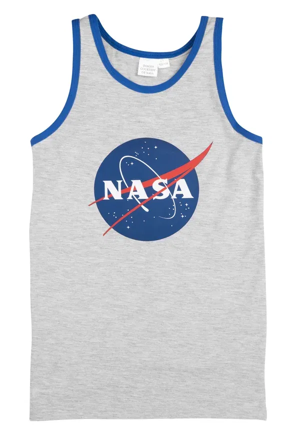 Футболка-майка 2Er pack undershirt Nasa, сине-серый — фото 2