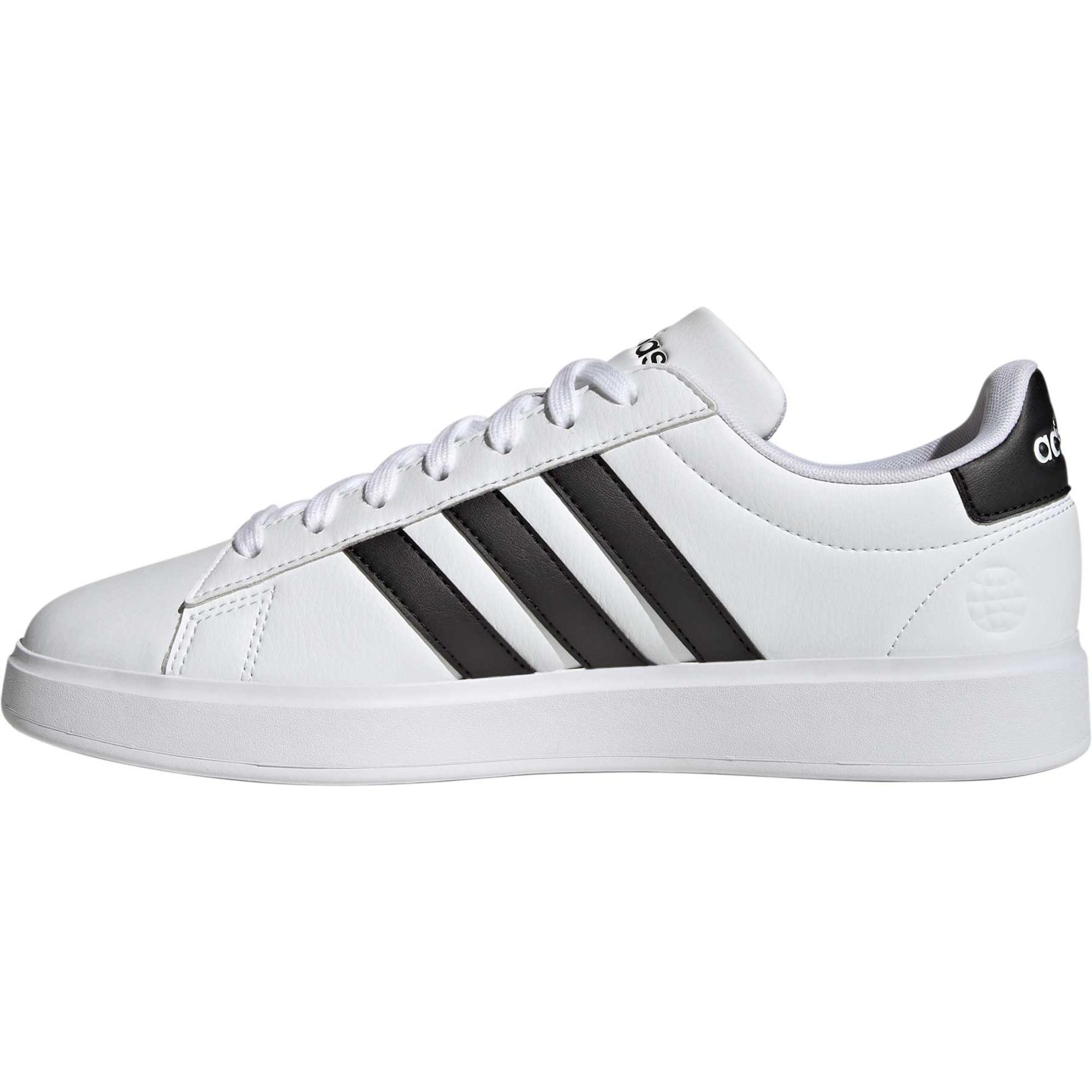 Мужские повседневные туфли Grand Court 2.0 Adidas, Cloud White/Core Black/Cloud White — фото 3