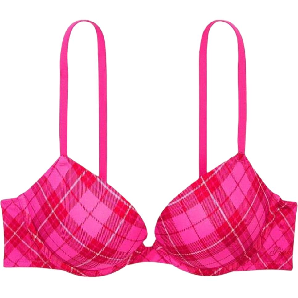 

Victoria's Secret Розовый Girlish Бюстгальтер Женский Сладкий Стиль Pink Plaid