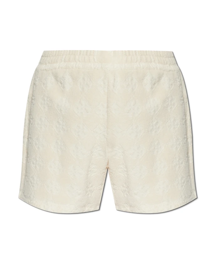 

Хлопковые шорты с монограммой Tory Burch, бежевый