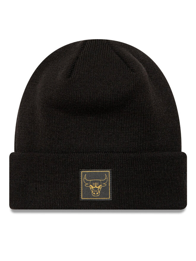 

Зимняя шапка New Era Chicago Bulls Metallic Badge Cuff Knit 60424828, черный