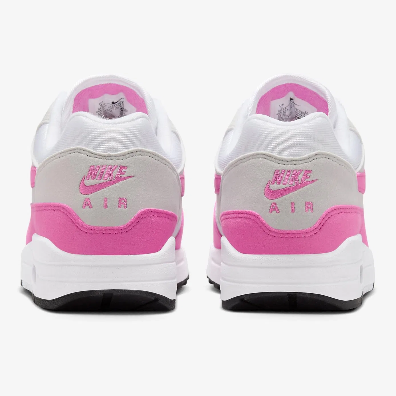 Кроссовки NIKE Air Max Plus для бега, модель 852630, мужские, белый/черный/розовый/серый — фото 3