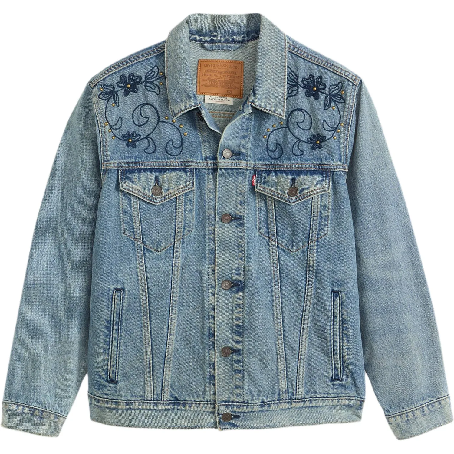 Levis Джинсовая куртка мужская Blue Moderate