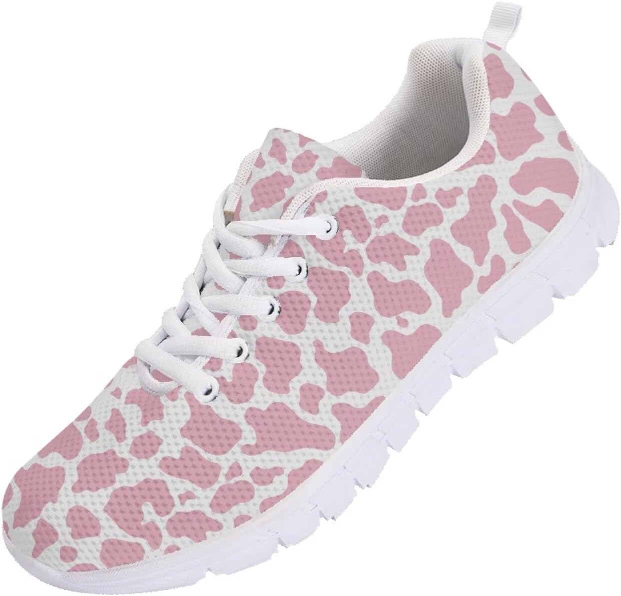 

Мужские кроссовки Funnydude Cool Print для бега и тренировок, спортивные сникерсы, легкие, дышащие, с сеткой, розовый