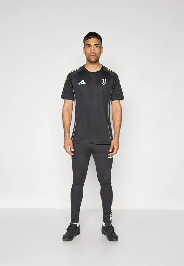 Тренировочные брюки juventus 25/26 tiro25 для соревнований, клубная одежда Adidas Performance, Black — фото 2