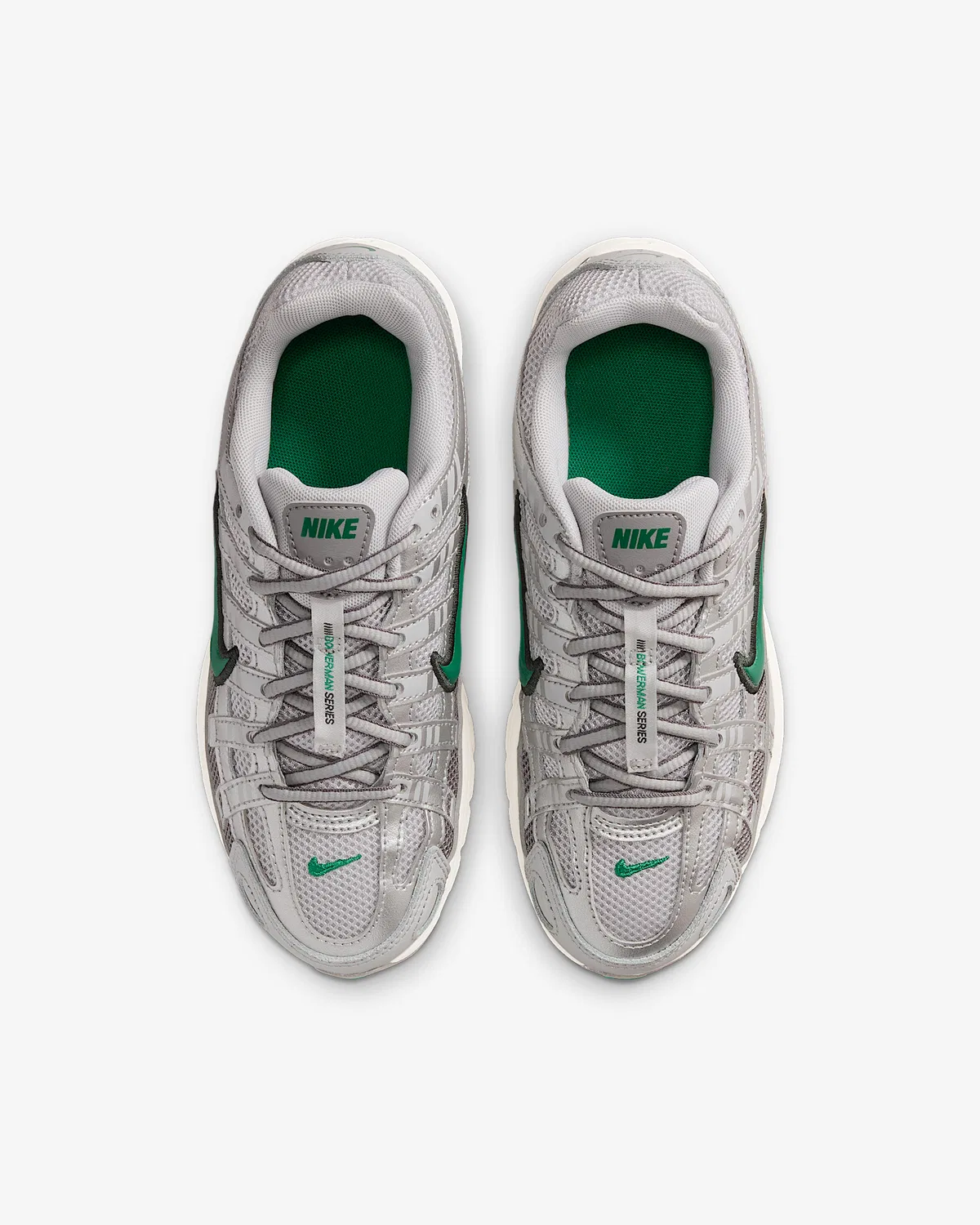 Кроссовки Nike P-6000 для детей, Grey Fog/Metallic Silver/Sail/Malachite — фото 4