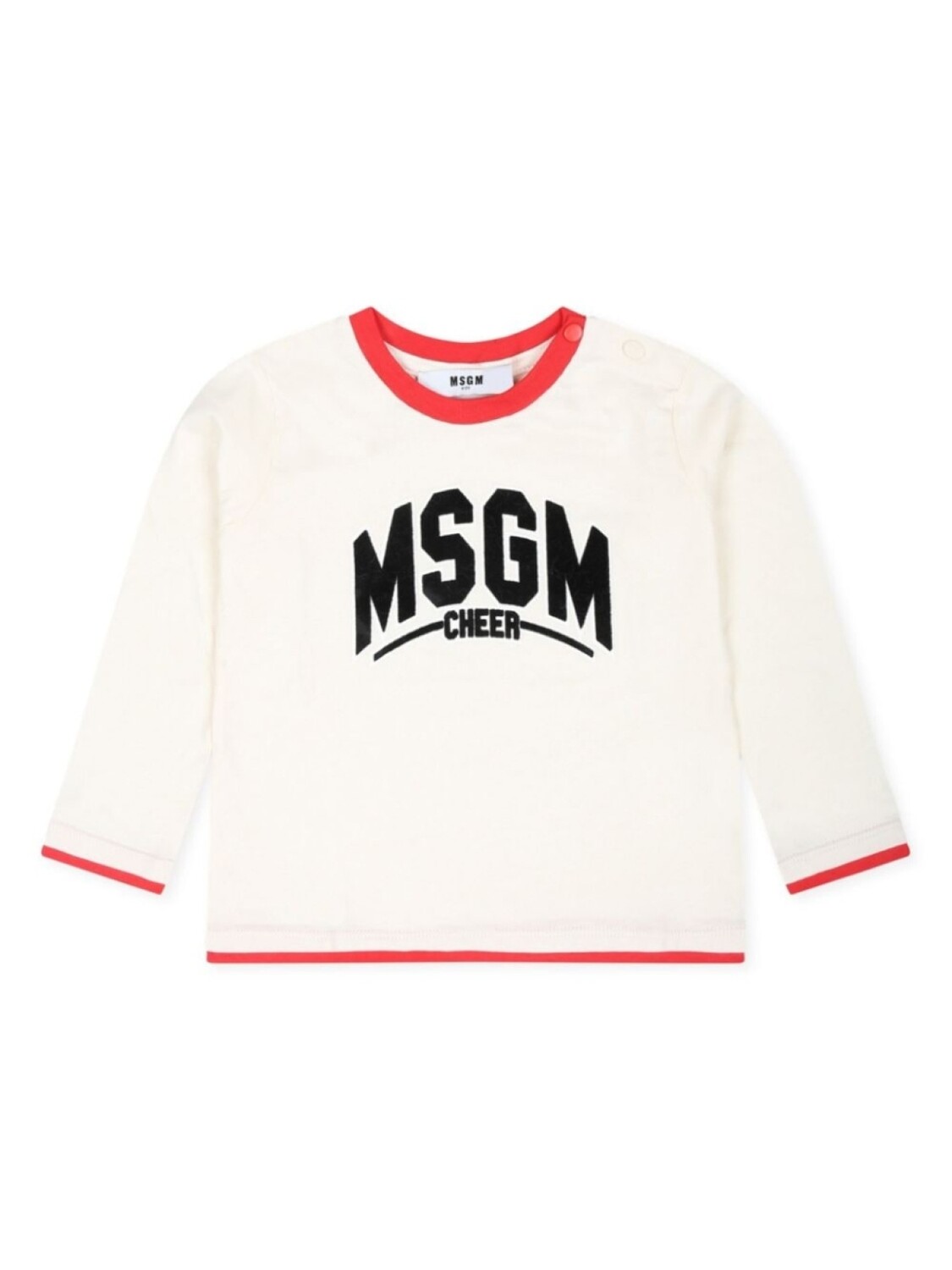 

MSGM Kids футболка с длинными рукавами, белый