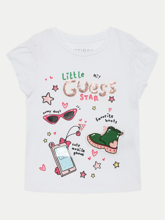 

Футболка стандартного кроя Guess, белый