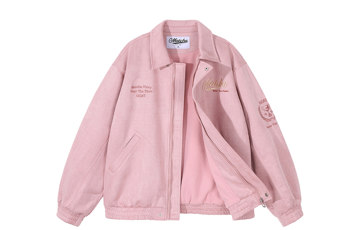 

MATCHA STORY Вельветовое пальто Unisex, Dusty Pink (Thickened)