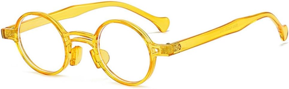 

Ретро маленькие круглые солнцезащитные очки с двойной перемычкой для женщин, прозрачные линзы, защита от УФ-излучения UV400, мужские солнцезащитные очки в стиле панк LANGSER, Yellow Clear