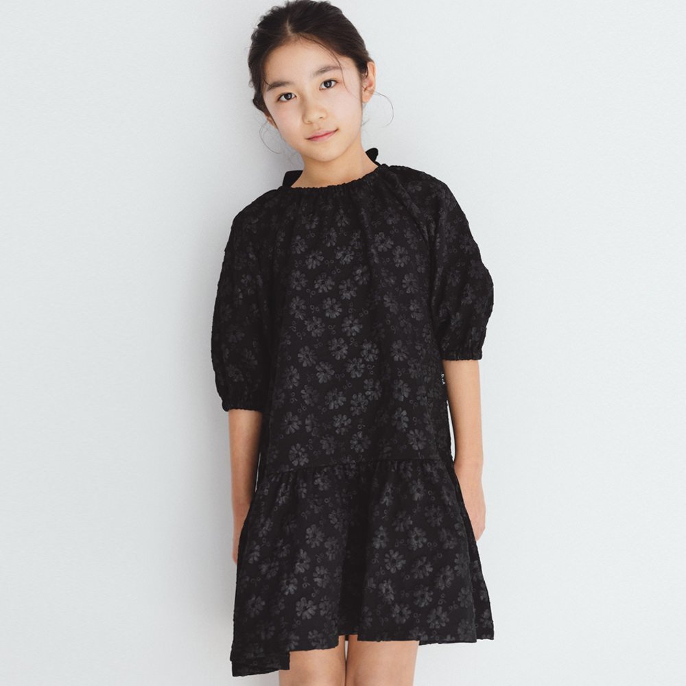 Платье Канеко Ая/Пышное жаккардовое платье Branshes, black