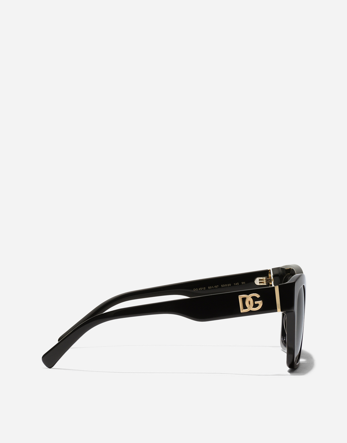Солнцезащитные очки DG Crossed DOLCE & GABBANA, черный — фото 3