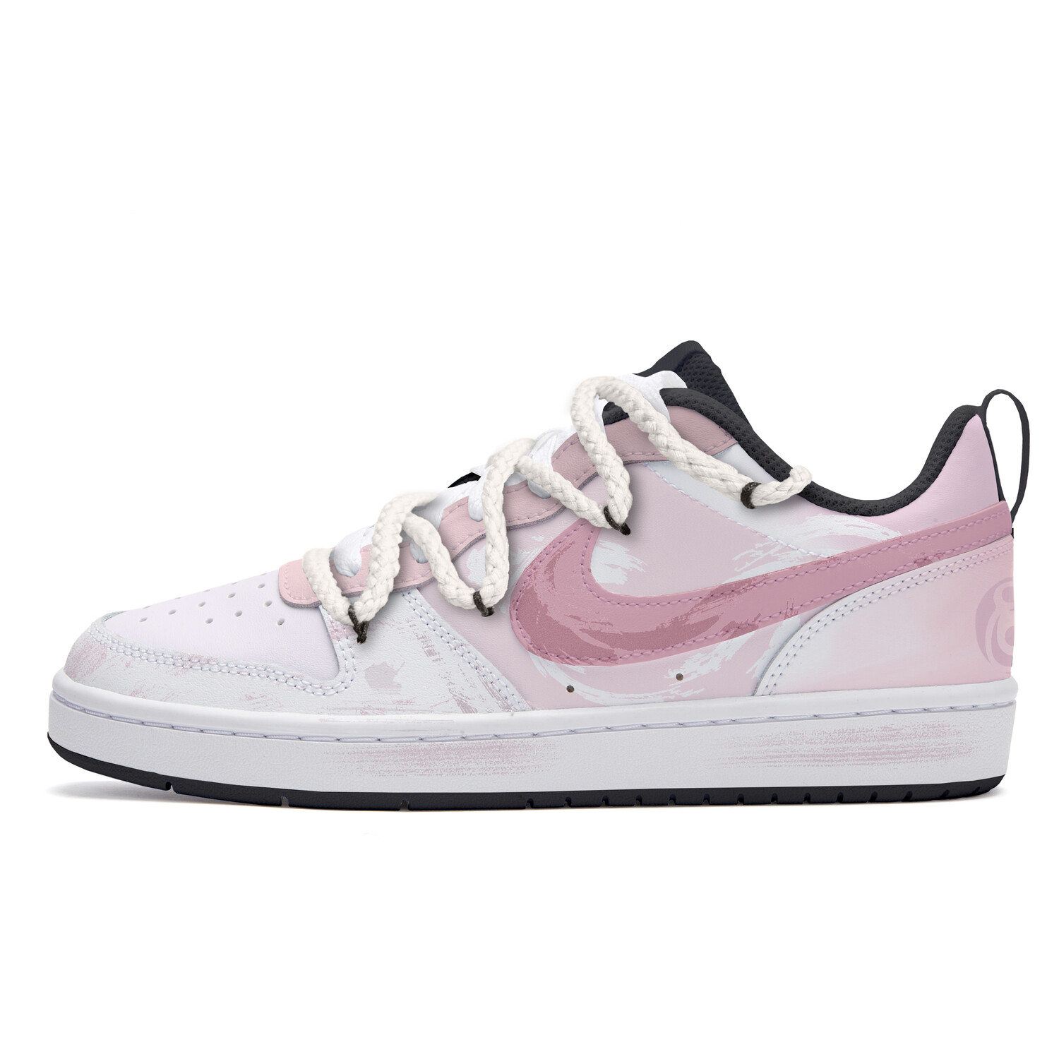 

Кроссовки Nike Court Borough Skateboard Shoes Women's Low-Top Pink/White, Розовый, Кроссовки Nike Court Borough Skateboard Shoes Women's Low-Top Pink/White