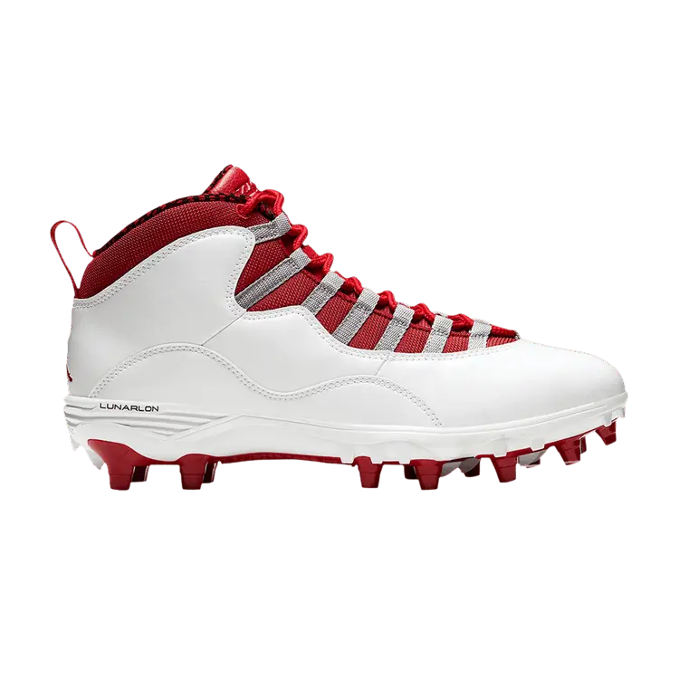 

Кроссовки Air Jordan Air Jordan 10 TD Mid 'White Gym Red', белый