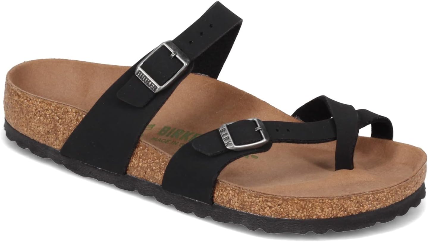 

Женские сандалии Birkenstock Mayari из обработанной кожи, черный