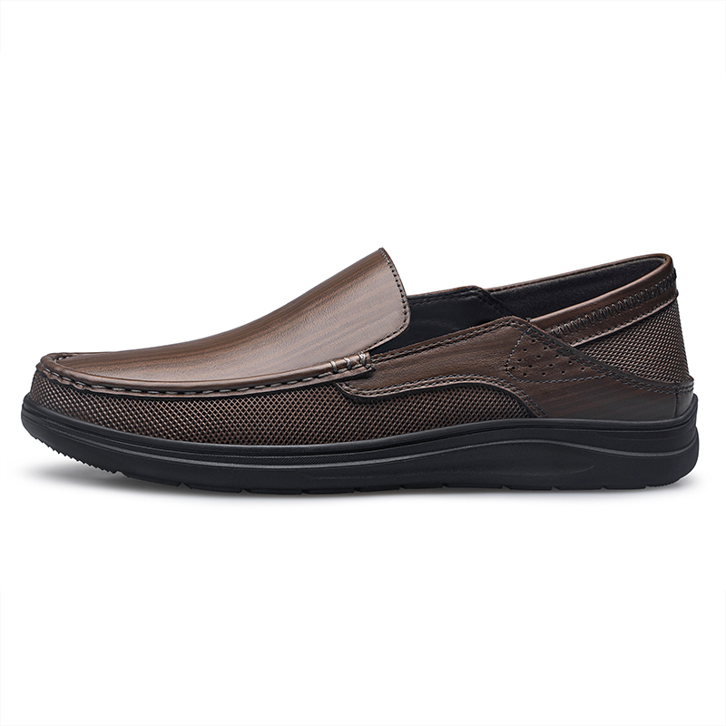 

Мужские лоферы Black/Brown XIMO BULL, гладкая черная отделка