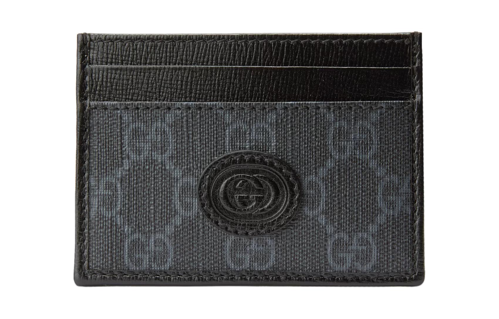 

Кардхолдер GG-canvas с логотипом-нашивкой GUCCI