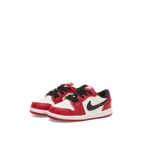 1 ретро низкие и TD кроссовки Air Jordan, красный, черный & белый — фото 2